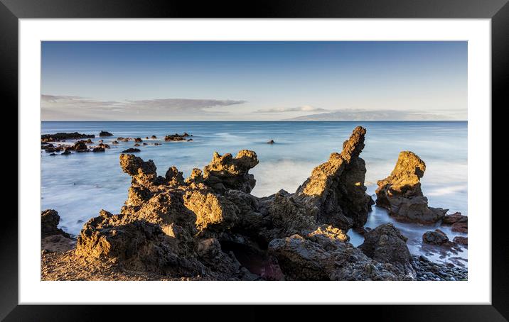Volcanic coast Tenerife Framed Mounted Print by Phil Crean