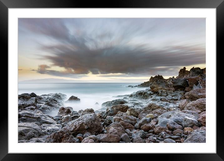 Moving clouds seascape Framed Mounted Print by Phil Crean