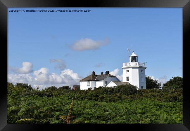 Cromer Lighthouse Framed Print by Heather McGow