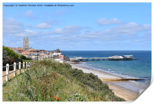 Cromer pier and seaview Print by Heather McGow