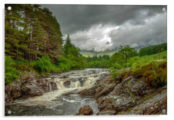 Glen Orchy Scotland Acrylic by Eddie John