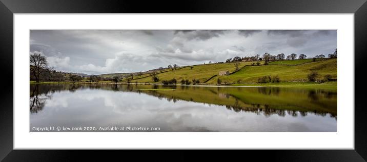 Barn flood-Pano Framed Mounted Print by kevin cook