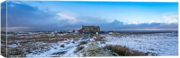 The Tan Hill inn - Pano Canvas Print by kevin cook
