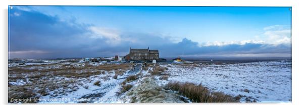 The Tan Hill inn - Pano Acrylic by kevin cook