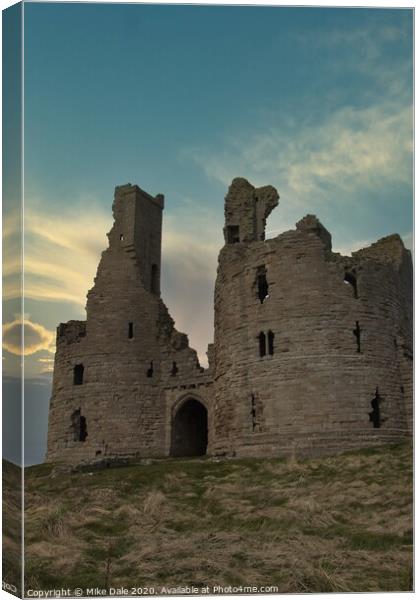 Dunstanburgh Castle, Northumberland Canvas Print by Mike Dale