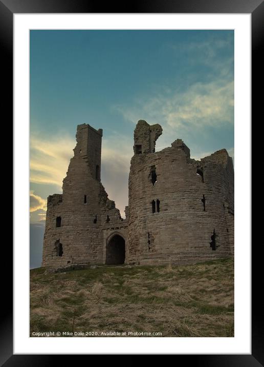 Dunstanburgh Castle, Northumberland Framed Mounted Print by Mike Dale