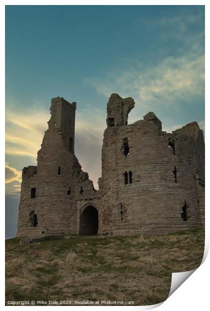 Dunstanburgh Castle, Northumberland Print by Mike Dale