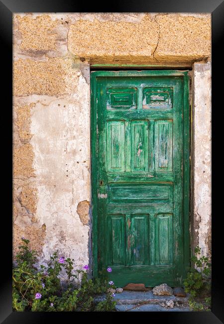 Old green door Framed Print by Phil Crean
