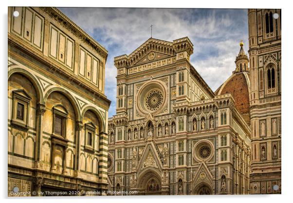 Florence Cathedral Acrylic by Viv Thompson