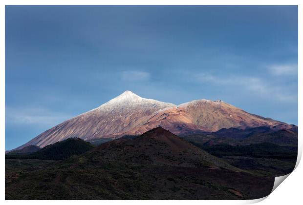 Snowcapped Teide, Tenerife Print by Phil Crean