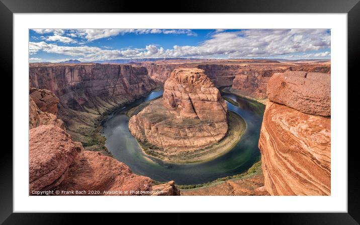 Horseshoe Bend in Page, Arizona Framed Mounted Print by Frank Bach