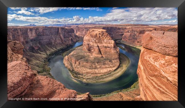 Horseshoe Bend in Page, Arizona Framed Print by Frank Bach