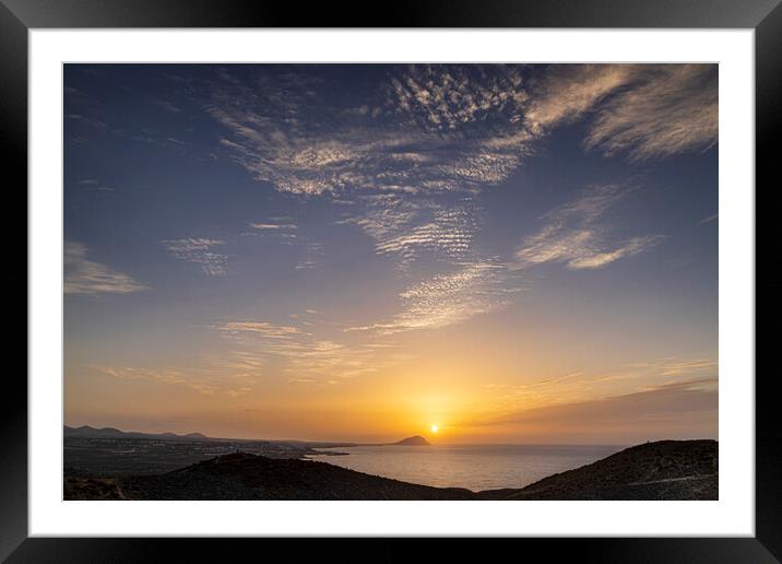 Sunrise El Medano, Tenerife Framed Mounted Print by Phil Crean