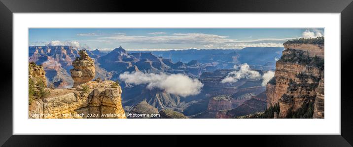 Grand Canyon the Duck on a cloudy morning, Arizona Framed Mounted Print by Frank Bach