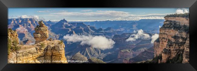 Grand Canyon the Duck on a cloudy morning, Arizona Framed Print by Frank Bach