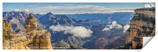 Grand Canyon the Duck on a cloudy morning, Arizona Print by Frank Bach