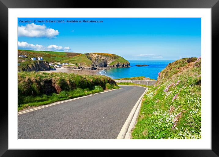 portreath cornwall Framed Mounted Print by Kevin Britland