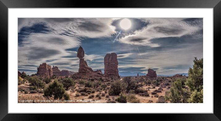 Capitol Reef National monument panorama, Utah Framed Mounted Print by Frank Bach