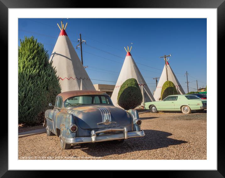 Wigwam hotel on Route 66 in Holbrook Arizona Framed Mounted Print by Frank Bach