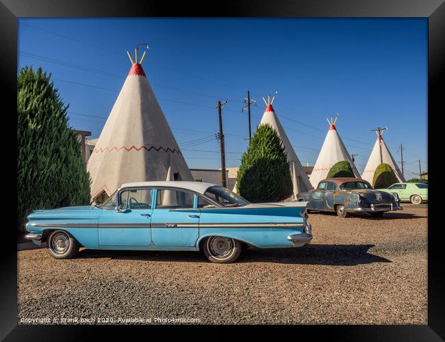 Wigwam hotel on Route 66 in Holbrook Arizona Framed Print by Frank Bach