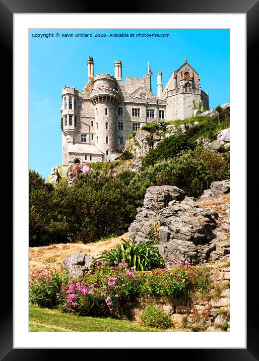 st michaels mount cornwall Framed Mounted Print by Kevin Britland