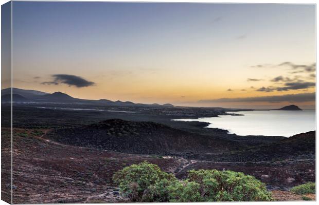 Tenerife coastline pre dawn Canvas Print by Phil Crean