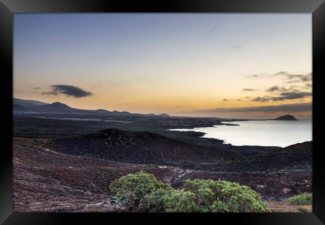 Tenerife coastline pre dawn Framed Print by Phil Crean