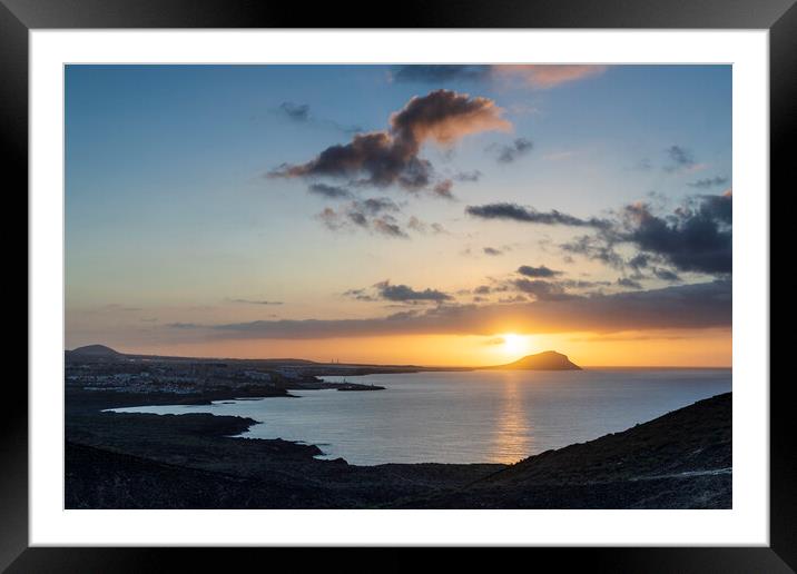 Sunrise over Red Mountain, Tenerife Framed Mounted Print by Phil Crean