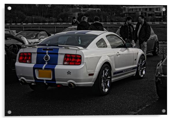 Ford Mustang GT Acrylic by Phil Hall