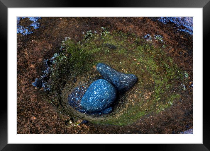 Rocks in rockpool Framed Mounted Print by Phil Crean