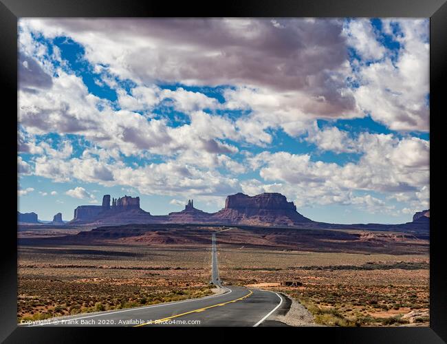 Monument Valley Navajo National Monument in Utah Arizona, Framed Print by Frank Bach