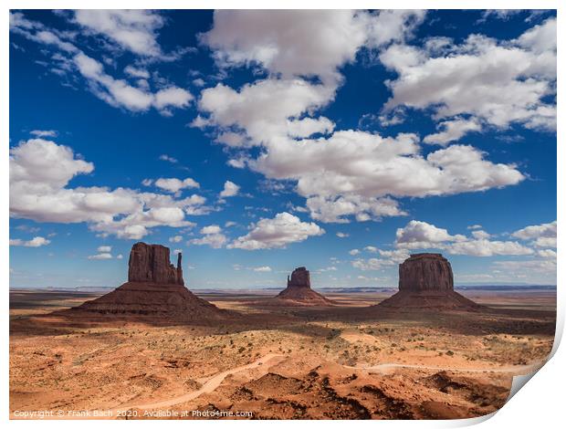 Monument Valley Navajo National Monument in Utah Arizona, Print by Frank Bach