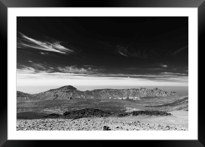 Tenerife caldera, volcano Framed Mounted Print by Phil Crean