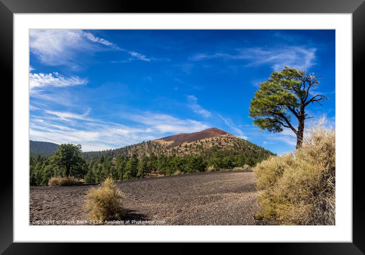 Sunset Crater National Monument near Flagstaff, Arizona  Framed Mounted Print by Frank Bach