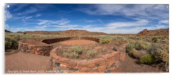 Wupatki pueblo ruins near Flagstaff Arizona Acrylic by Frank Bach