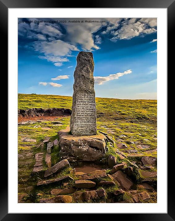 Little Tommy Jones Obelisk Brecon Beacons Framed Mounted Print by Joel Woodward