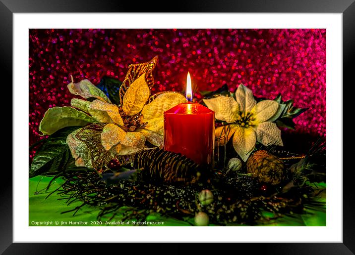 Festive Glow Framed Mounted Print by jim Hamilton