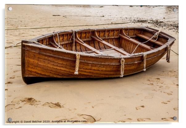 Rowing boat Acrylic by David Belcher