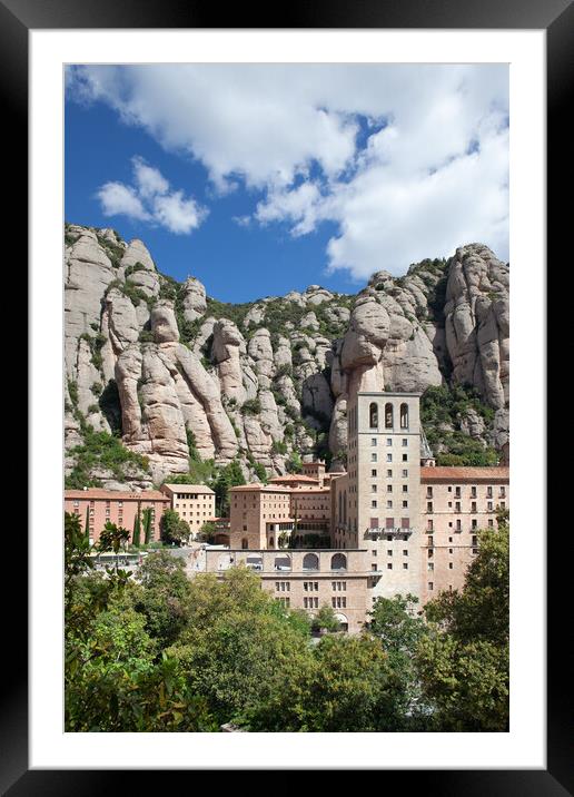 Montserrat Monastery in Spain Framed Mounted Print by Artur Bogacki