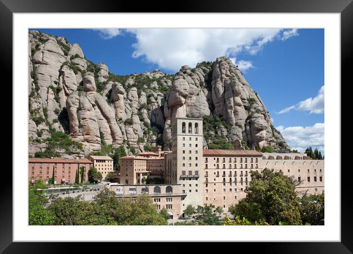 Montserrat Monastery in Catalonia Framed Mounted Print by Artur Bogacki