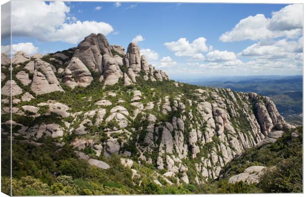 Montserrat Mountain in Spain Canvas Print by Artur Bogacki