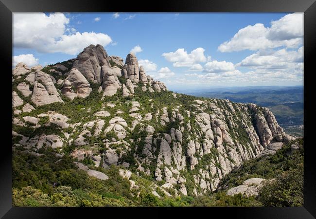 Montserrat Mountain in Spain Framed Print by Artur Bogacki
