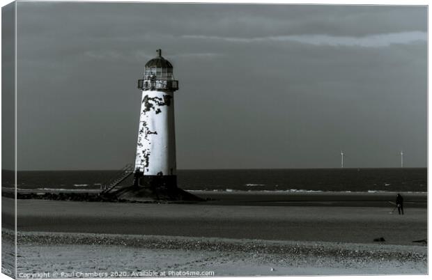 Talacre lighthouse Canvas Print by Paul Chambers