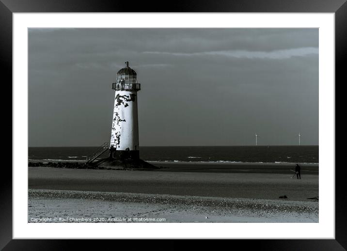Talacre lighthouse Framed Mounted Print by Paul Chambers