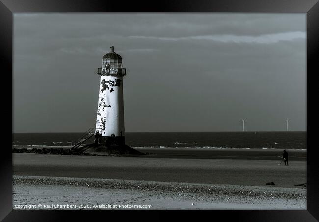 Talacre lighthouse Framed Print by Paul Chambers