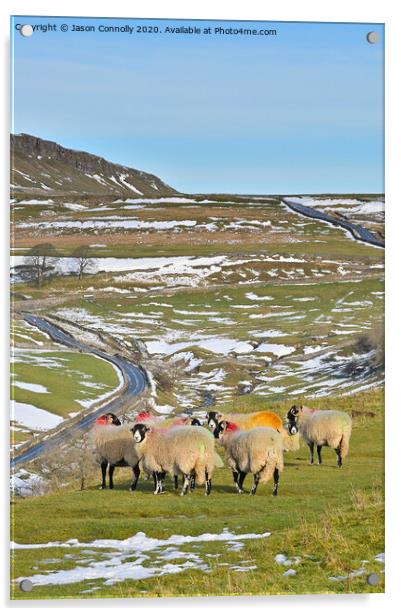 Upper Wharfedale, Yorkshire. Acrylic by Jason Connolly