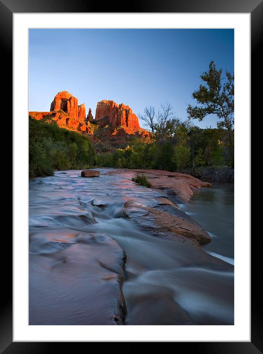 Red Rock Sunset  Framed Mounted Print by Mike Dawson