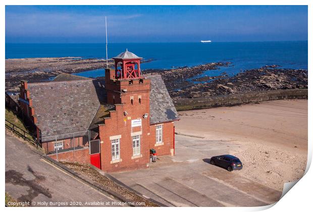 Captivating Cullercoats Tyneside Vista Print by Holly Burgess