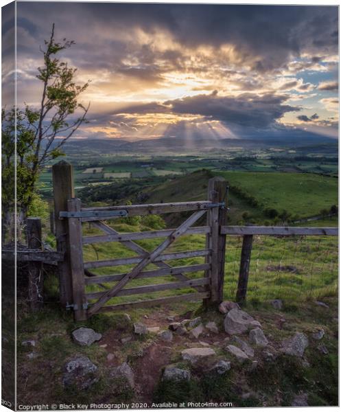 A View Through The Gate Canvas Print by Black Key Photography