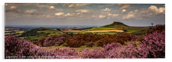 Roseberry heather - Pano Acrylic by kevin cook